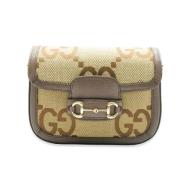 Pre-owned Canvas gucci-bags Gucci Vintage , Beige , Dames