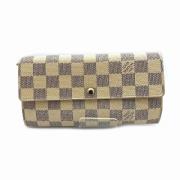 Pre-owned Canvas wallets Louis Vuitton Vintage , White , Dames