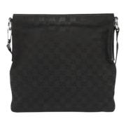 Pre-owned Canvas shoulder-bags Gucci Vintage , Black , Dames