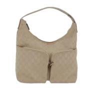 Pre-owned Canvas totes Gucci Vintage , Beige , Dames