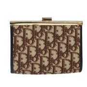 Pre-owned Canvas clutches Dior Vintage , Brown , Dames