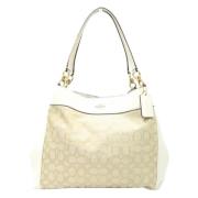 Pre-owned Fabric handbags Coach Pre-owned , Beige , Dames