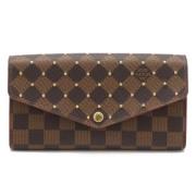 Pre-owned Canvas wallets Louis Vuitton Vintage , Brown , Dames