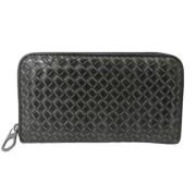 Pre-owned Leather wallets Bottega Veneta Vintage , Black , Dames