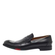 Pre-owned Leather flats Gucci Vintage , Black , Heren