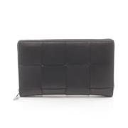 Pre-owned Leather wallets Bottega Veneta Vintage , Black , Dames