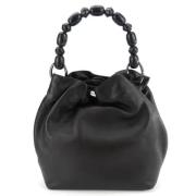 Pre-owned Leather handbags Dior Vintage , Black , Dames