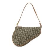 Pre-owned Canvas handbags Dior Vintage , Green , Dames