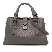 Pre-owned Leather handbags Bottega Veneta Vintage , Gray , Dames