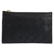 Pre-owned Leather wallets Bottega Veneta Vintage , Black , Heren