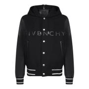 Zwarte Bomberjack Aw24 Givenchy , Black , Heren