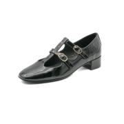 Filmstar Zwarte Lak Hakken Jeffrey Campbell , Black , Dames