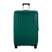 Modern Vierkant Design Trolley Bagage Samsonite , Green , Unisex