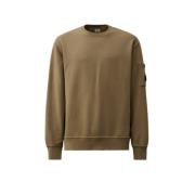 Diagonaal Fleece Sweatshirt C.p. Company , Brown , Heren