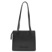 Pre-owned Leather chanel-bags Chanel Vintage , Black , Dames