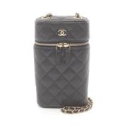 Pre-owned Canvas chanel-bags Chanel Vintage , Black , Dames