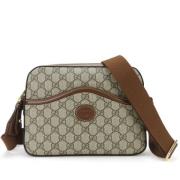 Pre-owned Canvas gucci-bags Gucci Vintage , Beige , Dames