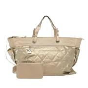 Pre-owned Canvas handbags Chanel Vintage , Yellow , Dames