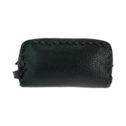 Pre-owned Leather clutches Bottega Veneta Vintage , Black , Heren