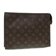 Pre-owned Canvas pouches Louis Vuitton Vintage , Brown , Dames