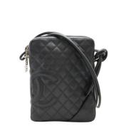 Pre-owned Leather crossbody-bags Chanel Vintage , Black , Dames