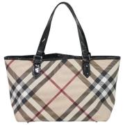 Pre-owned Canvas shoulder-bags Burberry Vintage , Beige , Dames