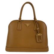 Pre-owned Leather crossbody-bags Prada Vintage , Brown , Dames