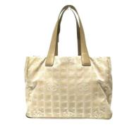 Pre-owned Canvas chanel-bags Chanel Vintage , Beige , Dames