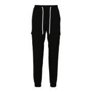 Cargo Cashmere Wol Soft Fit Broek PT Torino , Black , Heren