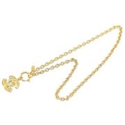 Pre-owned Metal necklaces Chanel Vintage , Yellow , Dames