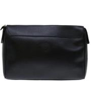 Pre-owned Leather clutches Givenchy Pre-owned , Black , Dames