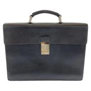 Pre-owned Leather briefcases Prada Vintage , Black , Dames