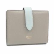 Pre-owned Leather wallets Celine Vintage , Gray , Dames