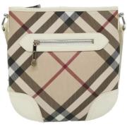 Pre-owned Canvas shoulder-bags Burberry Vintage , Beige , Dames