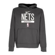 Brooklyn Nets Hoodie Tech Fleece Antraciet Nike , Gray , Heren