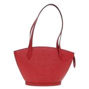 Pre-owned Leather handbags Louis Vuitton Vintage , Red , Dames