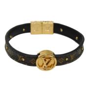 Pre-owned Canvas bracelets Louis Vuitton Vintage , Brown , Dames