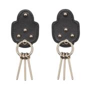 Pre-owned Metal earrings Hermès Vintage , Black , Dames