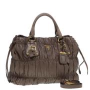 Pre-owned Leather prada-bags Prada Vintage , Brown , Dames