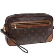 Pre-owned Canvas clutches Louis Vuitton Vintage , Brown , Dames