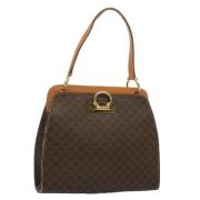 Pre-owned Leather handbags Salvatore Ferragamo Pre-owned , Brown , Dam...