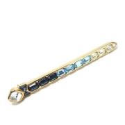 Pre-owned Metal brooches Dior Vintage , Blue , Dames