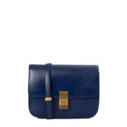 Pre-owned Leather celine-bags Celine Vintage , Blue , Dames