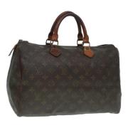 Pre-owned Canvas handbags Louis Vuitton Vintage , Brown , Dames