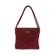 Pre-owned Canvas totes Prada Vintage , Red , Dames