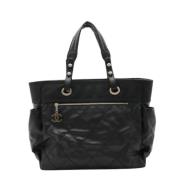 Pre-owned Canvas chanel-bags Chanel Vintage , Black , Dames