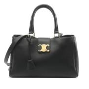 Pre-owned Leather celine-bags Celine Vintage , Black , Dames