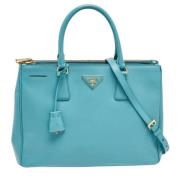 Pre-owned Leather totes Prada Vintage , Green , Dames