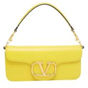 Pre-owned Fabric shoulder-bags Valentino Vintage , Yellow , Dames