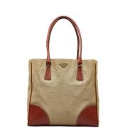 Pre-owned Canvas totes Prada Vintage , Brown , Dames